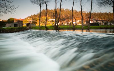 Belelle river in Neda, Galicia, Spain.